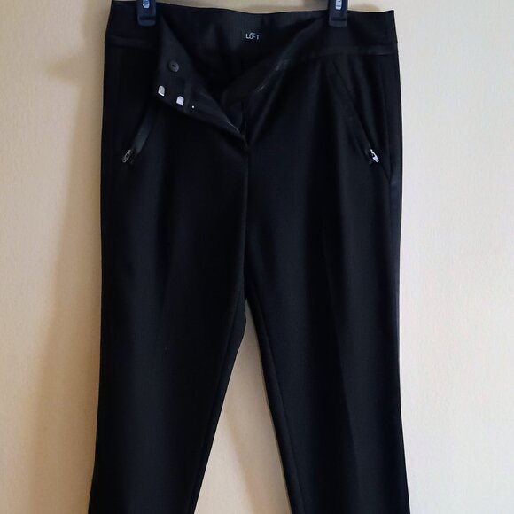 LOFT Women's Pants size 8 tuxedo pants - Picture 2 of 10